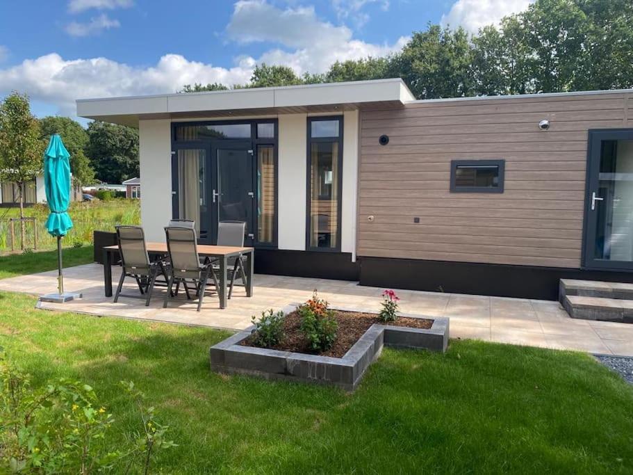 Kindvriendelijk Luxe Chalet In De Bossen Met Prive Sauna Harderwijk Dış mekan fotoğraf